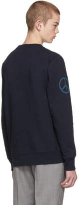 Paul Smith Navy Embellished Crewneck Sweatshirt
