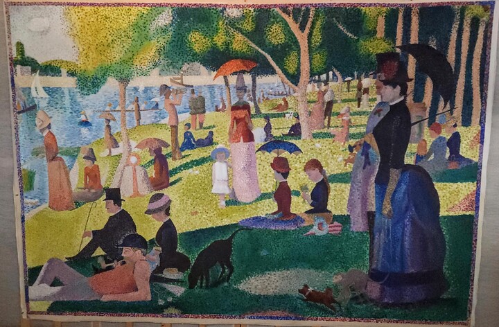 Georges Seurat, Full Scale Painting Homage Georges Seurat Sunday On La Grande Jatte, 2013, 2013