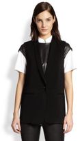 Thumbnail for your product : J Brand Poitier Shawl-Collar Twill Vest
