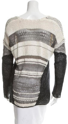 Helmut Lang Silk Open Knit Sweater