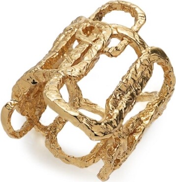 Retro Chic Roman Arc Golden Ring