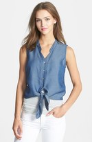 Thumbnail for your product : Nic+Zoe Tie Front Denim Shirt