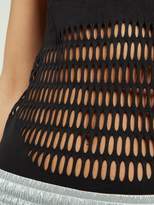 Thumbnail for your product : adidas by Stella McCartney Warp Laser Cut Performance Tank Top - Womens - Black