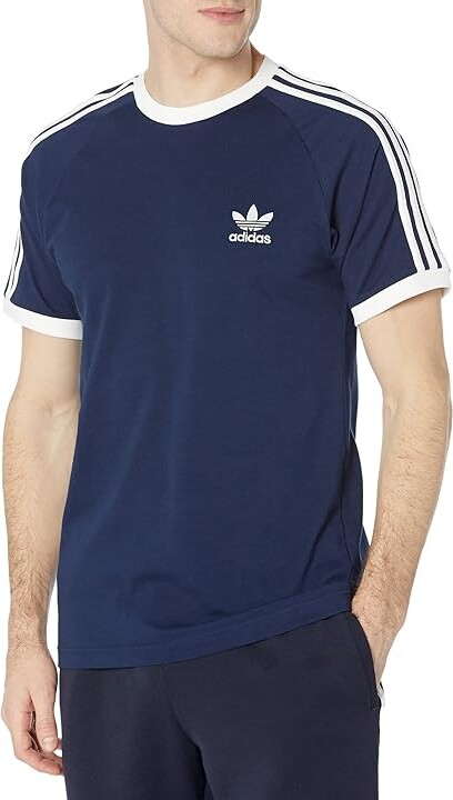 adidas 3-Stripes Tee (Night Indigo 1) Men's T Shirt - ShopStyle