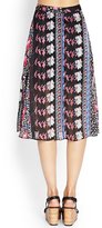 Thumbnail for your product : Forever 21 Contemporary Floral Print Midi Skirt