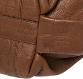 Thumbnail for your product : Carolina Herrera Brown Embossed Monogram Leather Chain Hobo