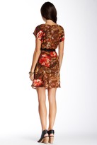 Thumbnail for your product : Angie Printed Short Sleeve Belted Dress