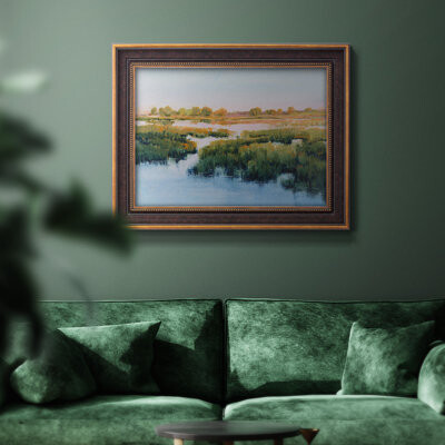 Red Barrel Studio Marshland View II Framed On Canvas Print