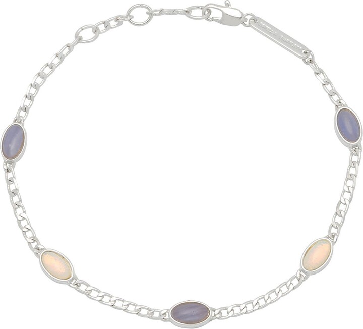 Estella Bartlett Moonstone & Lilac Blue Agate Chain Bracelet