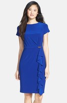 Thumbnail for your product : Adrianna Papell Ruffle Detail Sheath Dress