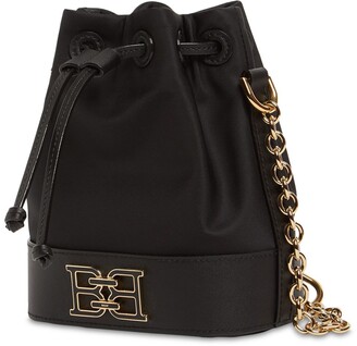 Bally Xs Eoh B Nylon & Leather Bucket Bag