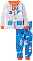 Thumbnail for your product : Petit Lem Mad Science Robot Pajama Set (Toddler Boys)