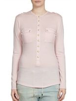 Thumbnail for your product : Balmain Wool Henley Top