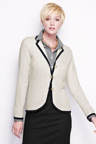 Thumbnail for your product : Lands' End Women's Cotton Notch Blazer Sweater