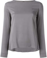 Thumbnail for your product : Eleventy long-sleeved top with scoop neckline