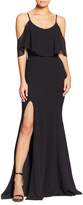 Thumbnail for your product : Dress the Population Diana Cold Shoulder Side Slit Gown