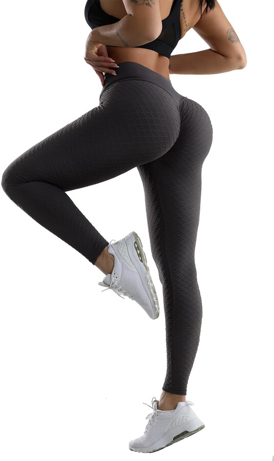 OMKAGI Womens TIK Tok Gym Leggings Scrunch Butt Lifting Yoga Pants High