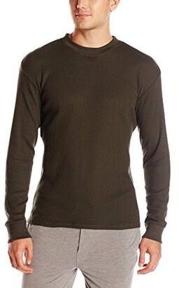 Essentials by Seven Apparel Men's Thermal Crew Neck Shirt