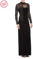 Thumbnail for your product : Lace Long Sleeve Velvet Gown