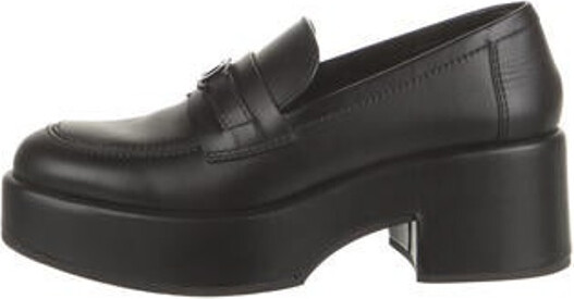 Chanel Interlocking CC Logo Patent Leather Loafers - ShopStyle