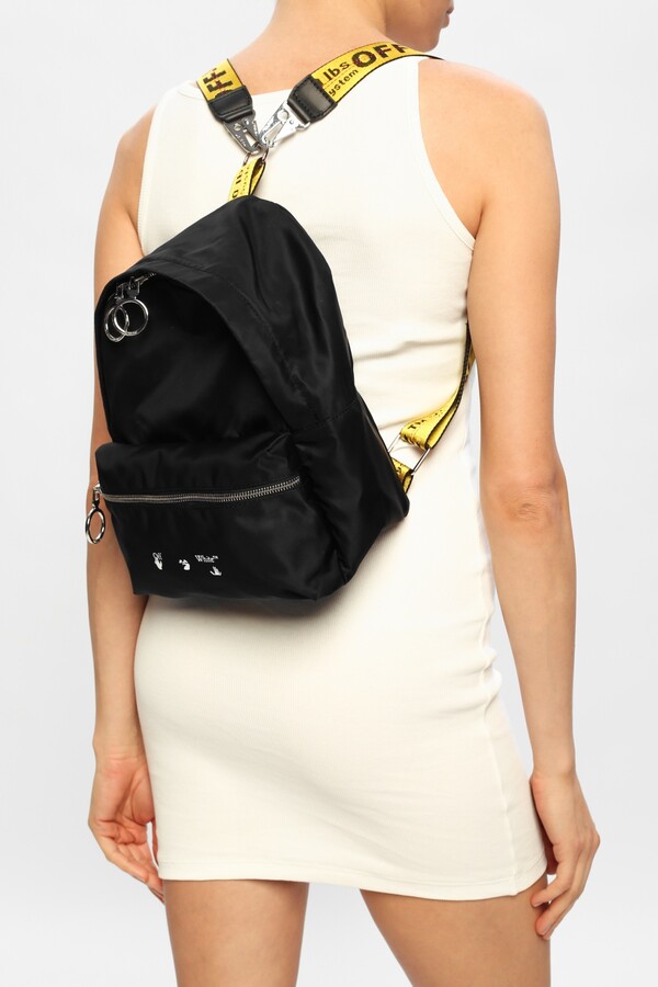 Off-White Backpack With Logo Women's Black - ShopStyle