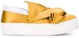 Thumbnail for your product : No.21 slip on satin sneakers