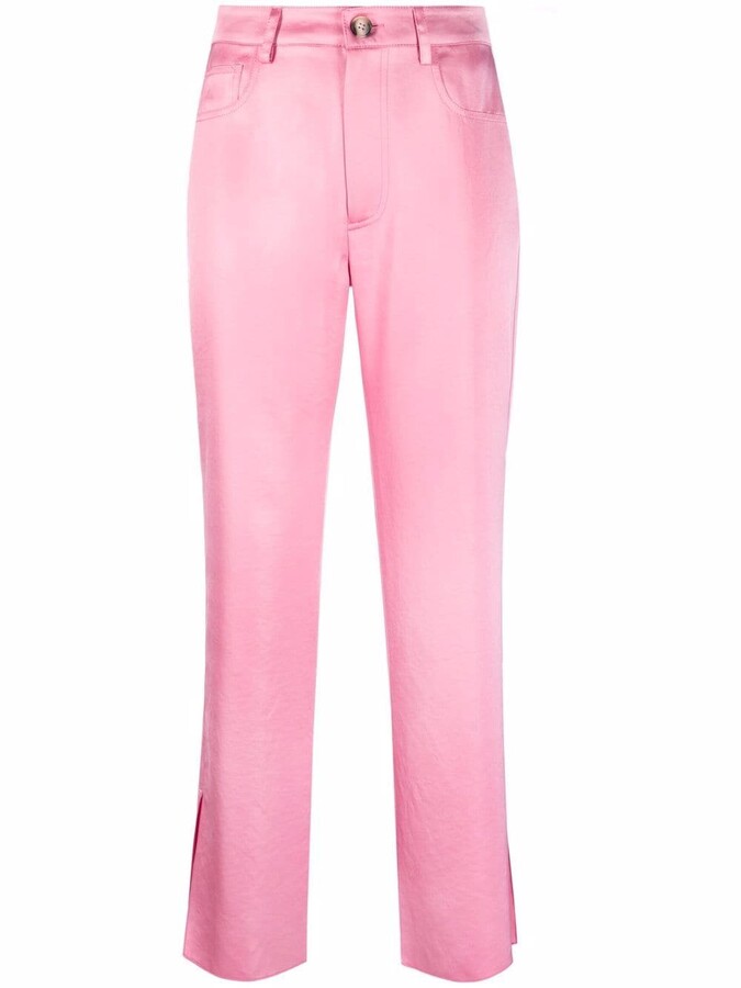 Pink Satin Pants | Shop the world's largest collection of fashion 