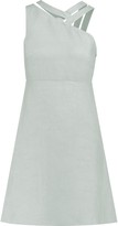Thumbnail for your product : Valentino Cutout Woven Flax Dress