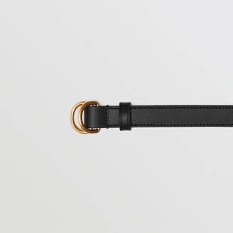Burberry Slim Leather Double D-ring Belt