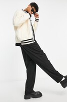 Thumbnail for your product : Topman Oversize Collegiate Cardigan