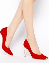 Thumbnail for your product : Ted Baker Elvena Orange Suede Pointed Pumps