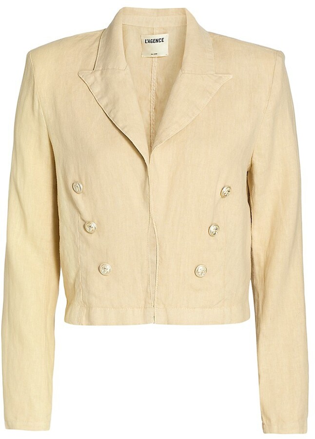 Cropped Linen Jacket | Shop the world's largest collection of 