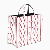 Thumbnail for your product : Valentino Garavani White/red VLTN Times medium tote bag