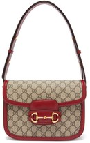 Thumbnail for your product : Gucci 1955 Horsebit Gg Supreme Shoulder Bag - Red Multi