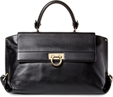 Thumbnail for your product : Ferragamo Large Leather Sofia Convertible Satchel