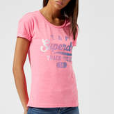 Superdry Women's Casette Pink Snowy T-Shirt