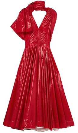 calvin klein red gown