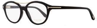 Tom Ford Oval Eyeglasses Tf5412 001 Size: 52mm Black/gold Ft5412