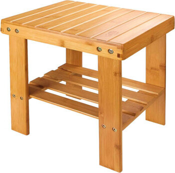 Hezkiah 12.4'' W Bamboo Shower Bench