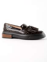 Thumbnail for your product : Tod's Crocodile Effect Platform Loafers