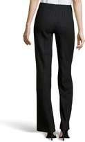 Thumbnail for your product : Escada Tux Pinstripe Wool-Knit Pants, Black