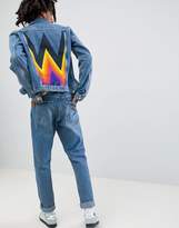 Thumbnail for your product : Wrangler denim jacket with rainbow w