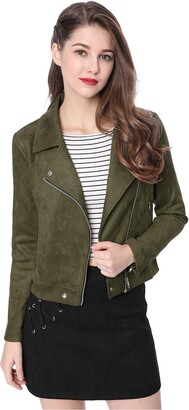 Women's Green Suede Jacket | Shop the world's largest collection of fashion  | ShopStyle UK