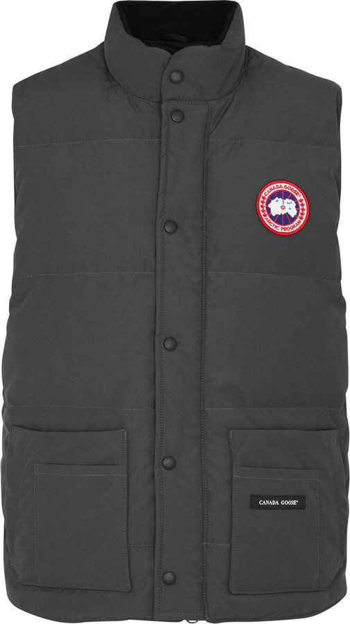 Canada Goose Women's Xxl Dark Grey Freestyle Quilted Artic-tech Gilet