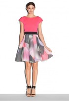 Thumbnail for your product : Milly Glow Print Tucked Bias Skirt