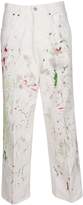 Thumbnail for your product : Golden Goose Paint Print Straight-leg Jeans