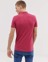 Thumbnail for your product : ASOS Design DESIGN muscle fit jersey polo in pink