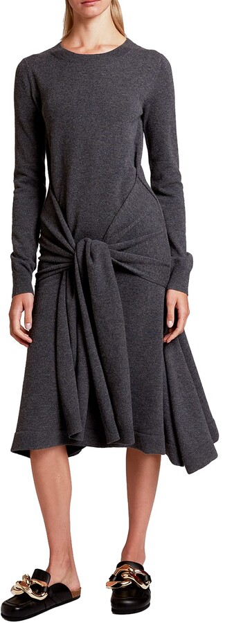 Gray Drape Dress | Shop The Largest Collection | ShopStyle
