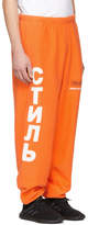Thumbnail for your product : Heron Preston Orange Style Tracksuit Sweatpants
