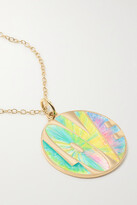 Thumbnail for your product : Alison Lou All You Need 14-karat Gold And Enamel Necklace - One size